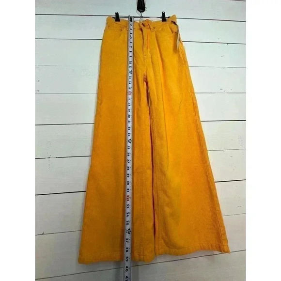 NWT - BDG‎ - Sz 25 Orange Corduroy Boyfriend High Rise Wide Leg Pant - Picture 15 of 15